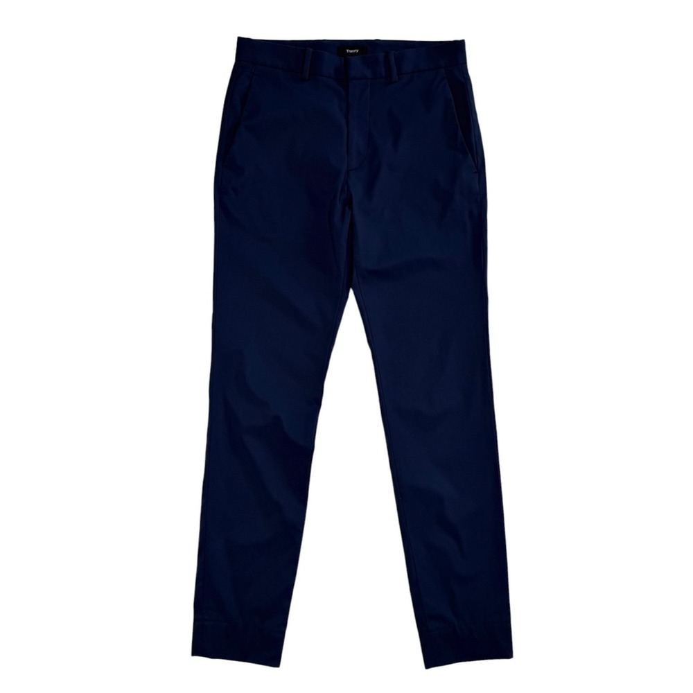 Theory Peterson Neoteric Blue‎ Slim Straight Trousers Pants Men's 29 Made in USA